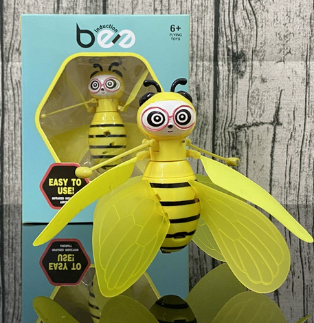 Hand-Controlled Flying Bee Toy with Motion Sensor and LED Lights