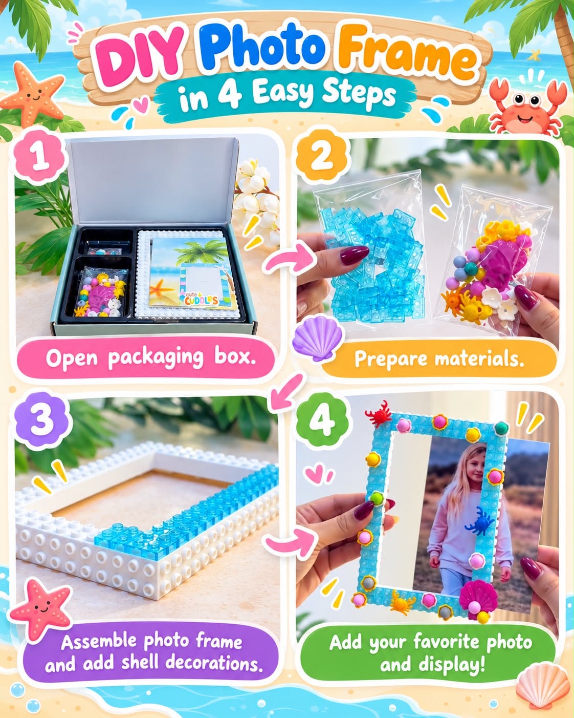 DIY Building Blocks Photo Frame Craft Kit