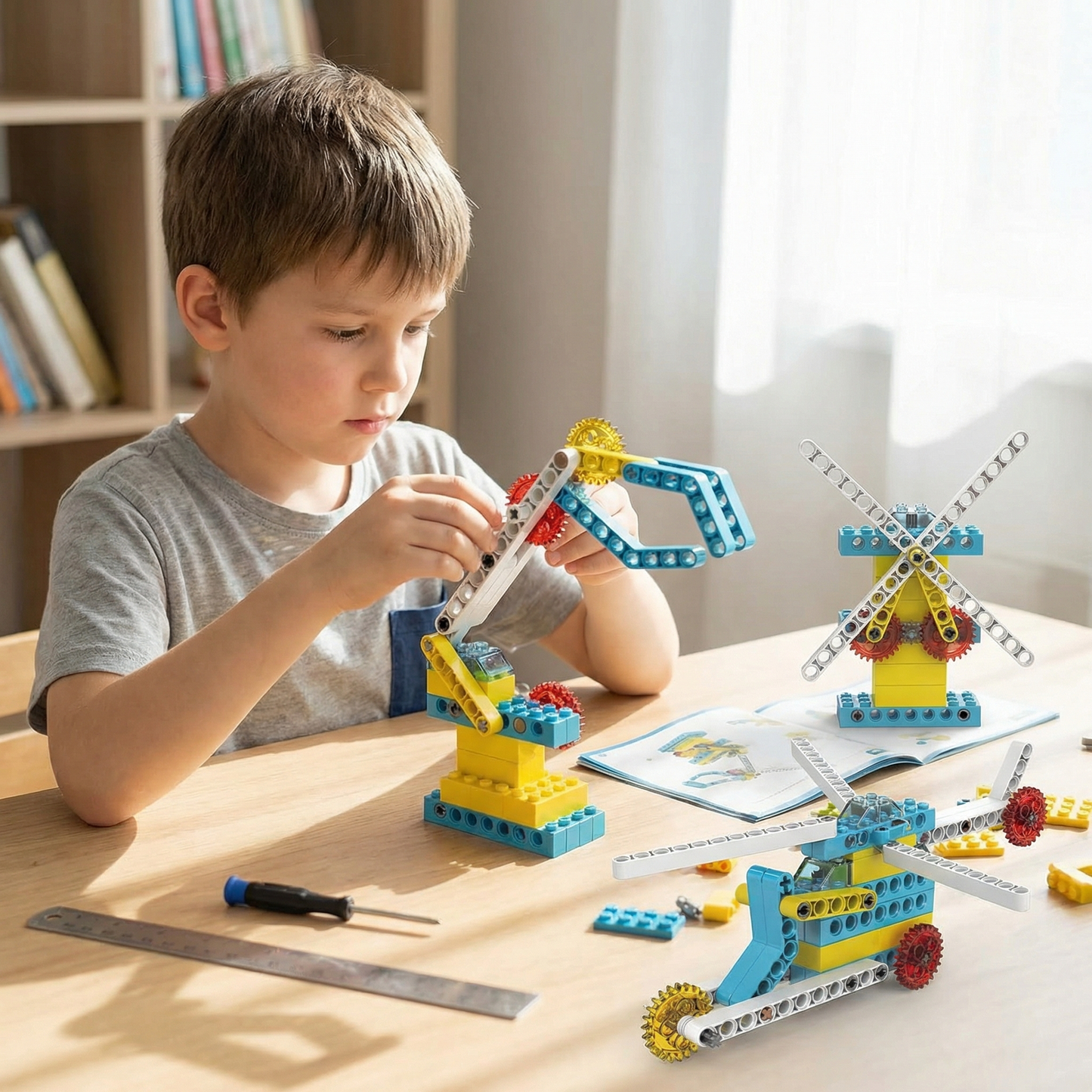 3in1 Science and Engineering Building Blocks Play Set