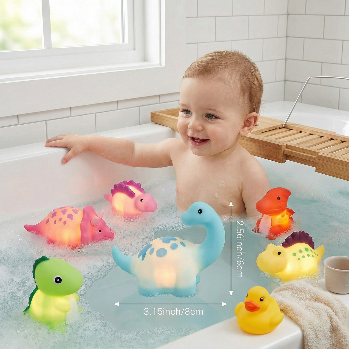 Light Up Dinosaur Bath Toy