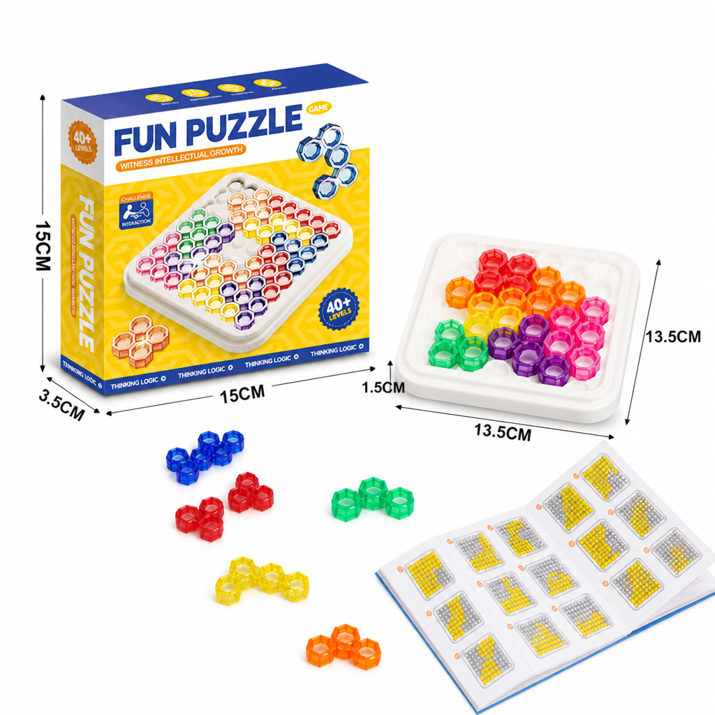 Rainbow Bead Puzzle Board – Logic & Problem-Solving Game