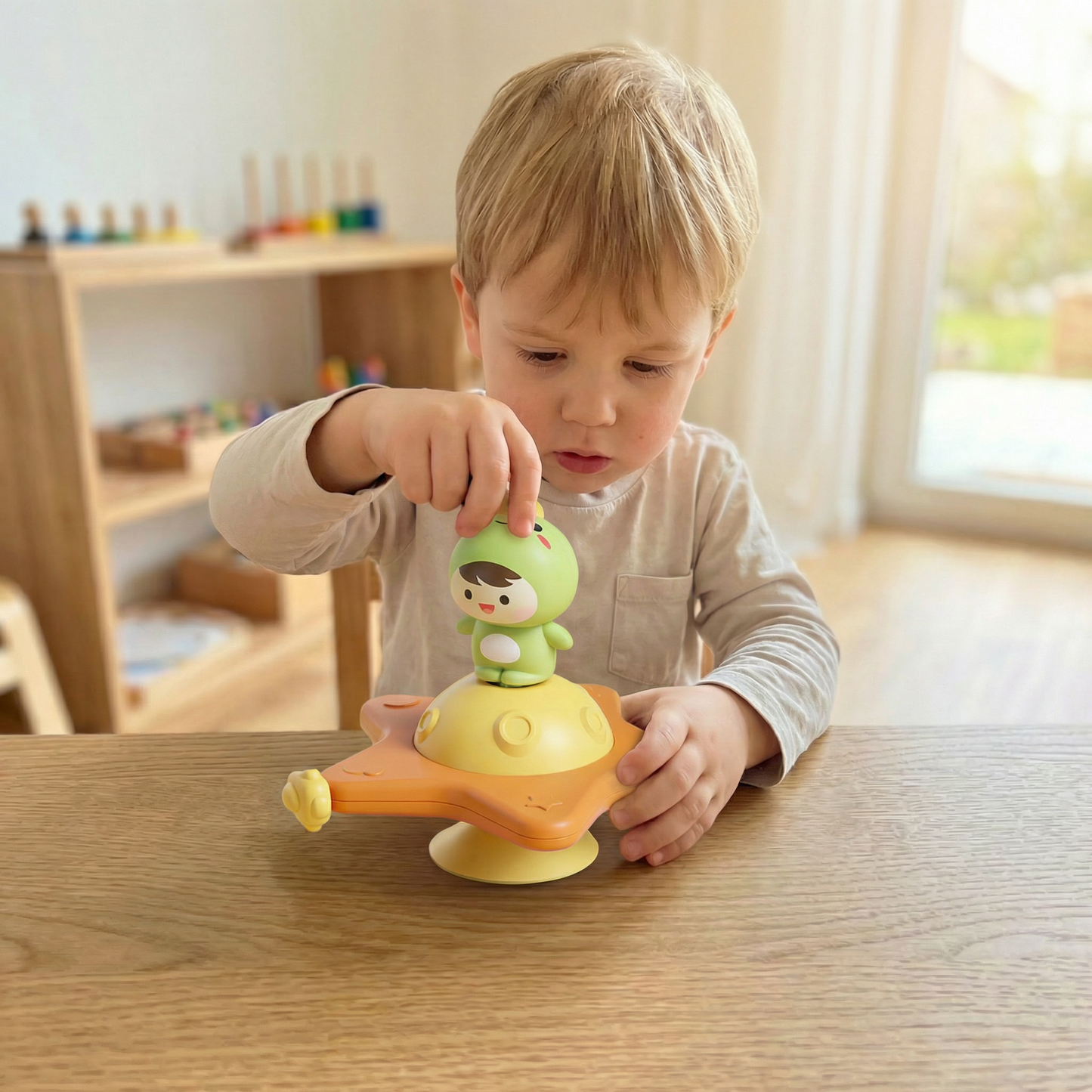 Montessori Suction Cup Spinner – Rotating Educational Toy