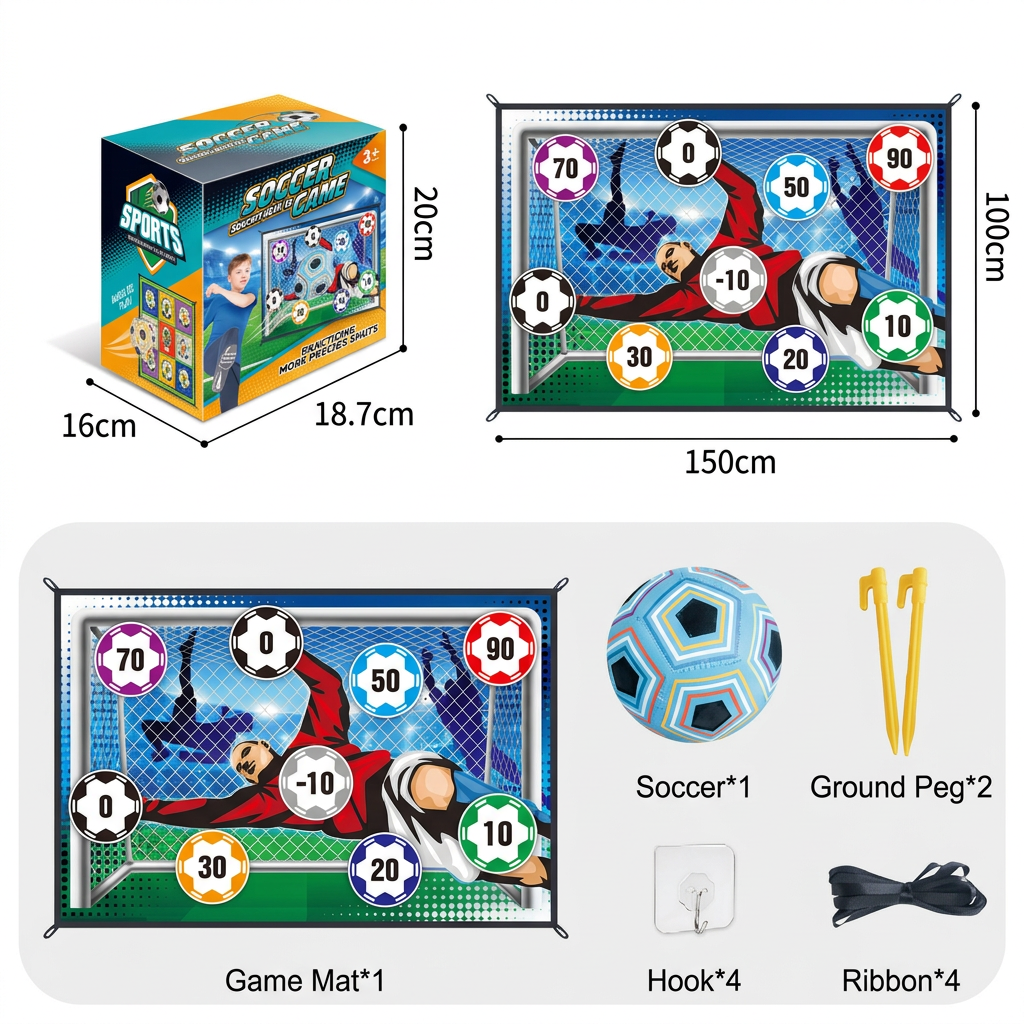 Safe football goal shooting wall for home use