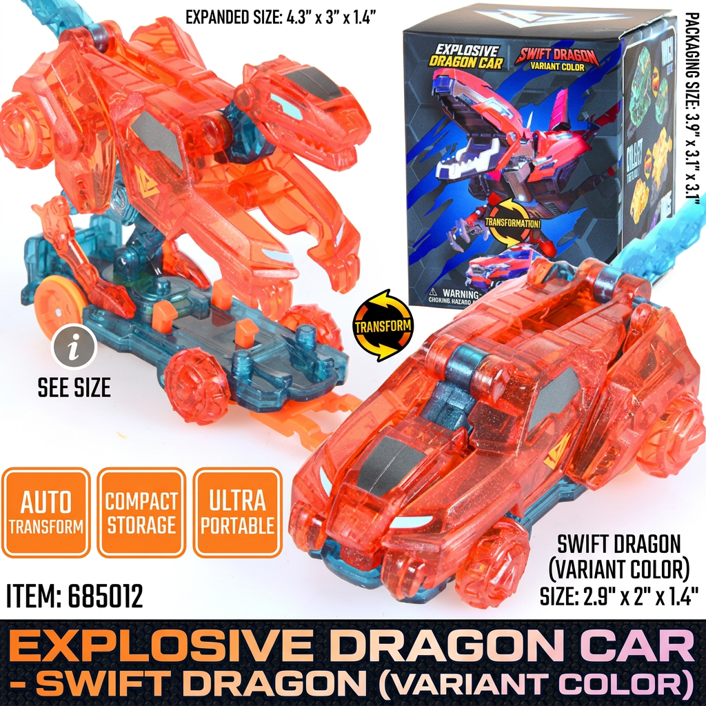 Jumping Transforming Racing Car Toy