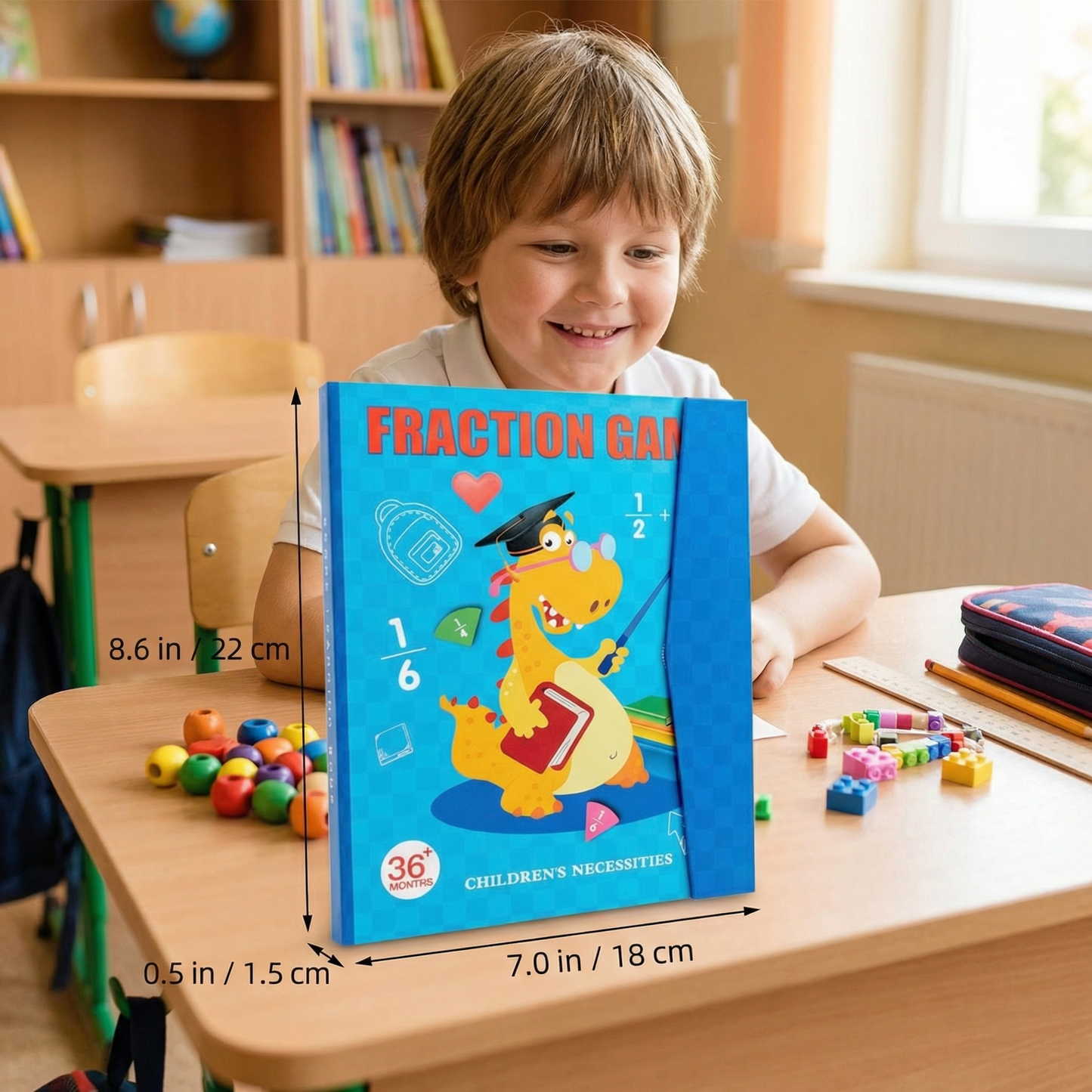 Montessori Kids Fraction Magnet Learning Toy