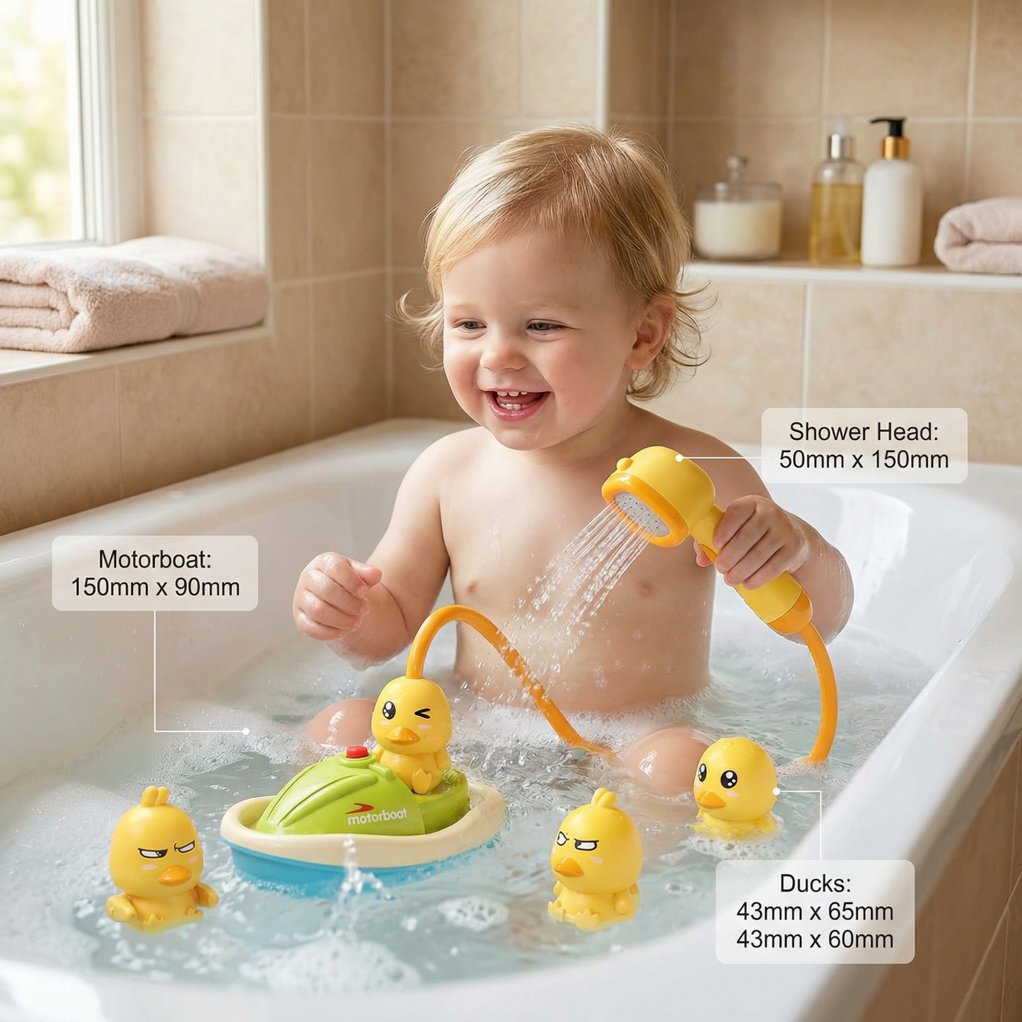 Sprinkling Bath Ducks