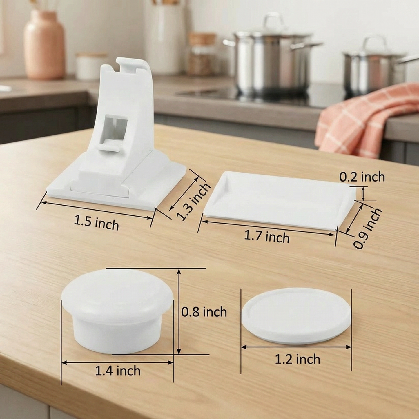 Magnetic child proofing cabinet and door lock set