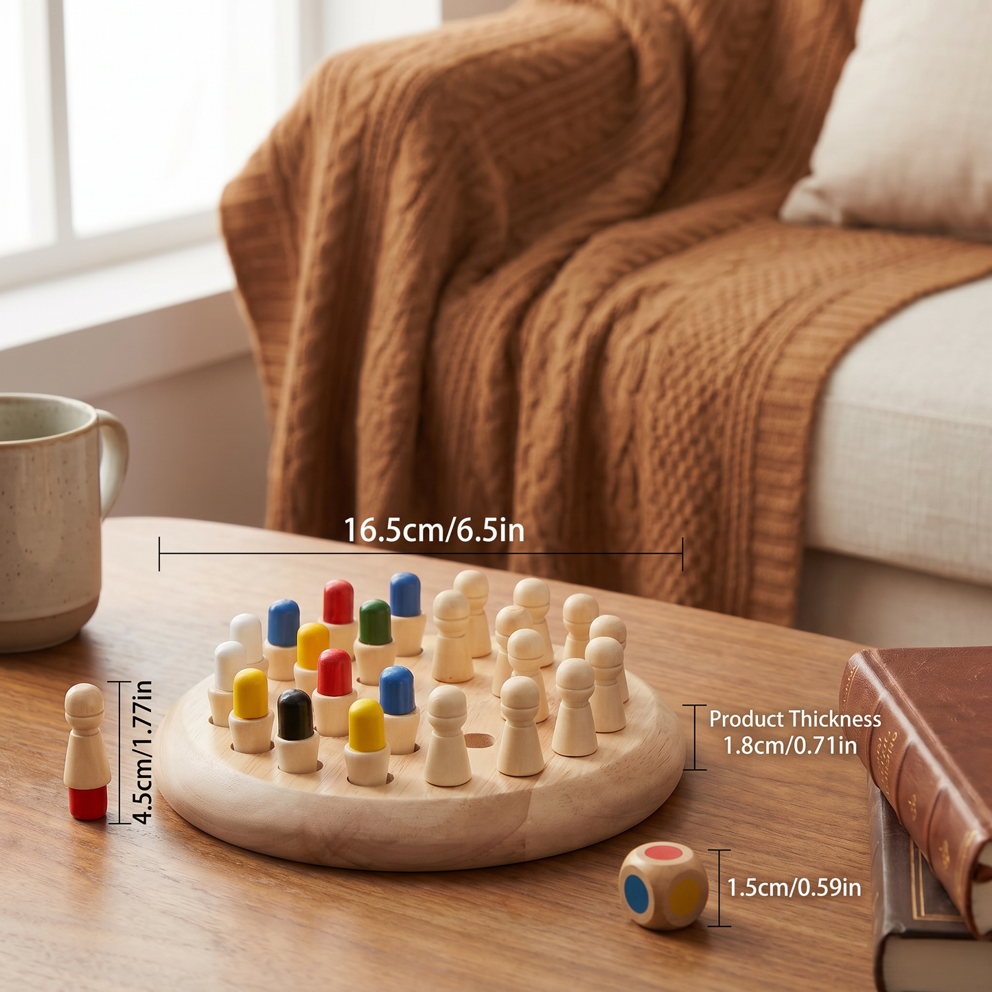Educational Wooden Memory Chess Game