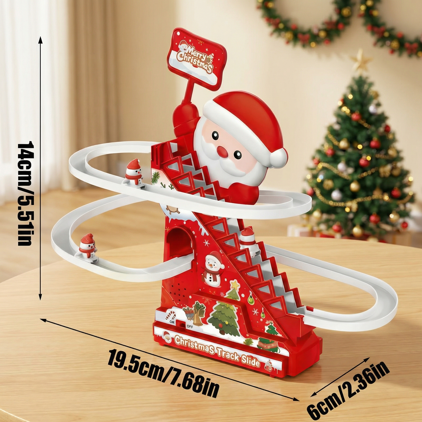 Christmas Santa Slide Roller Coaster Fun