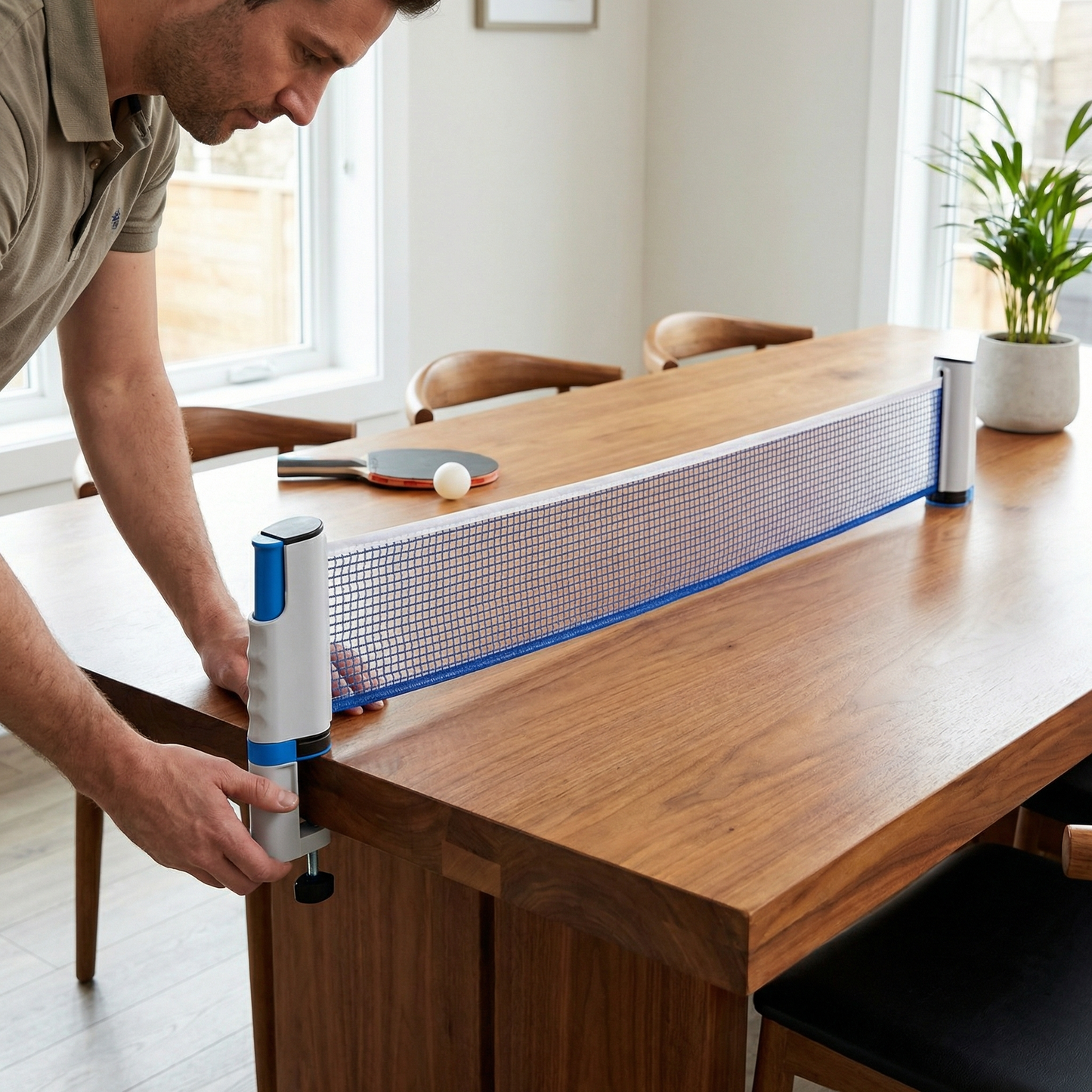 Adjustable table tennis set - suitable for every table!