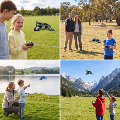 Durable Foam RC Fighter Plane with Altitude Hold & 360° Stunt Rolls