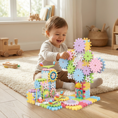 Rotating Montessori Building Blocks Toy