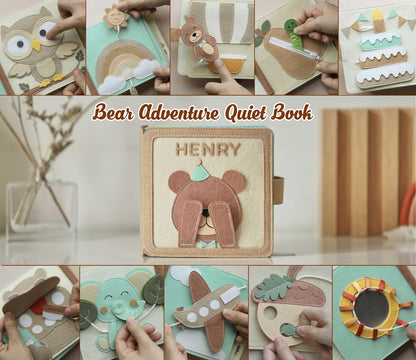 Kids Felt Book Personalized