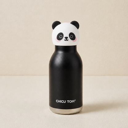 Cute Cartoon Animal Insulated Stainless Steel Straw Cup – 480ml