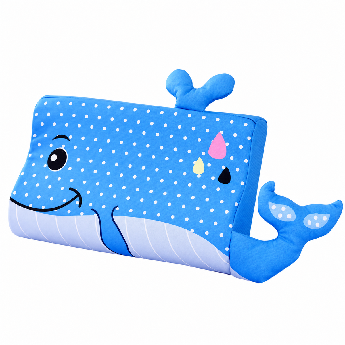 Calming Ergonomic Kids’ Pillow with Cartoon Animal Pillowcase