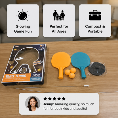 Interactive Light-Up Table Tennis Game for Kids