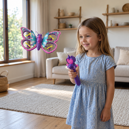 Magic Light-Up Butterfly Quadcopter Toy with Wand Control