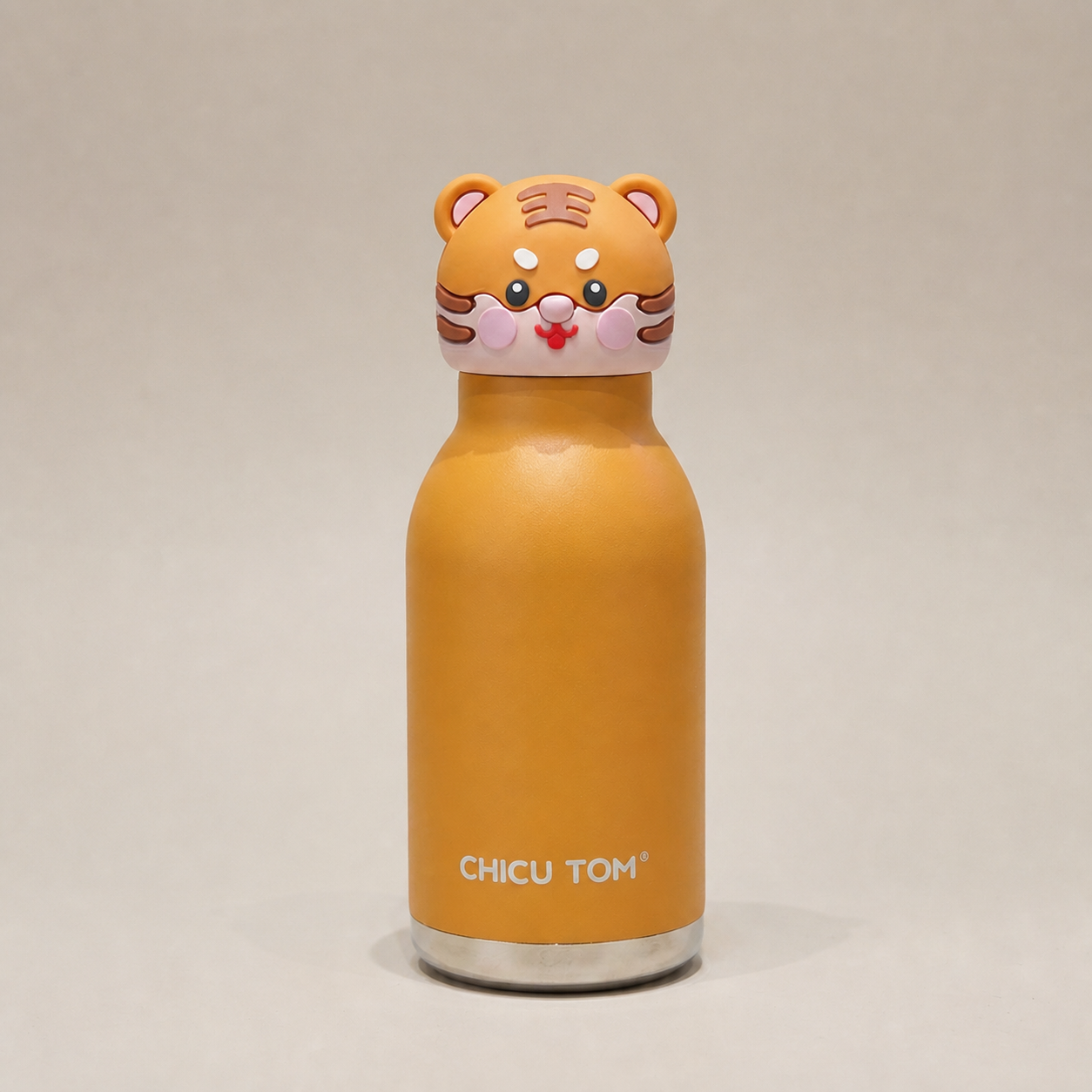Cute Cartoon Animal Insulated Stainless Steel Straw Cup – 480ml