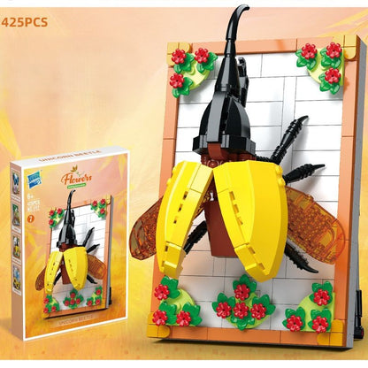 DIY 3D Nature Frame Building Blocks Set – Flowers & Insects