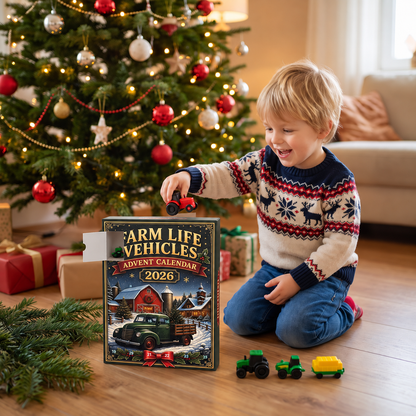 24-Day Farm Vehicles Christmas Advent Calendar