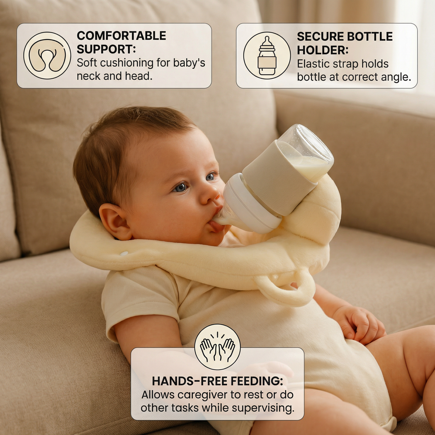 Baby Hands-Free Nursing Pillow