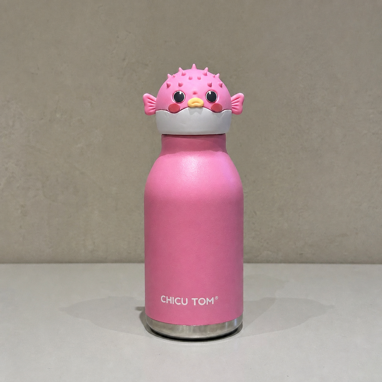 Cute Cartoon Animal Insulated Stainless Steel Straw Cup – 480ml