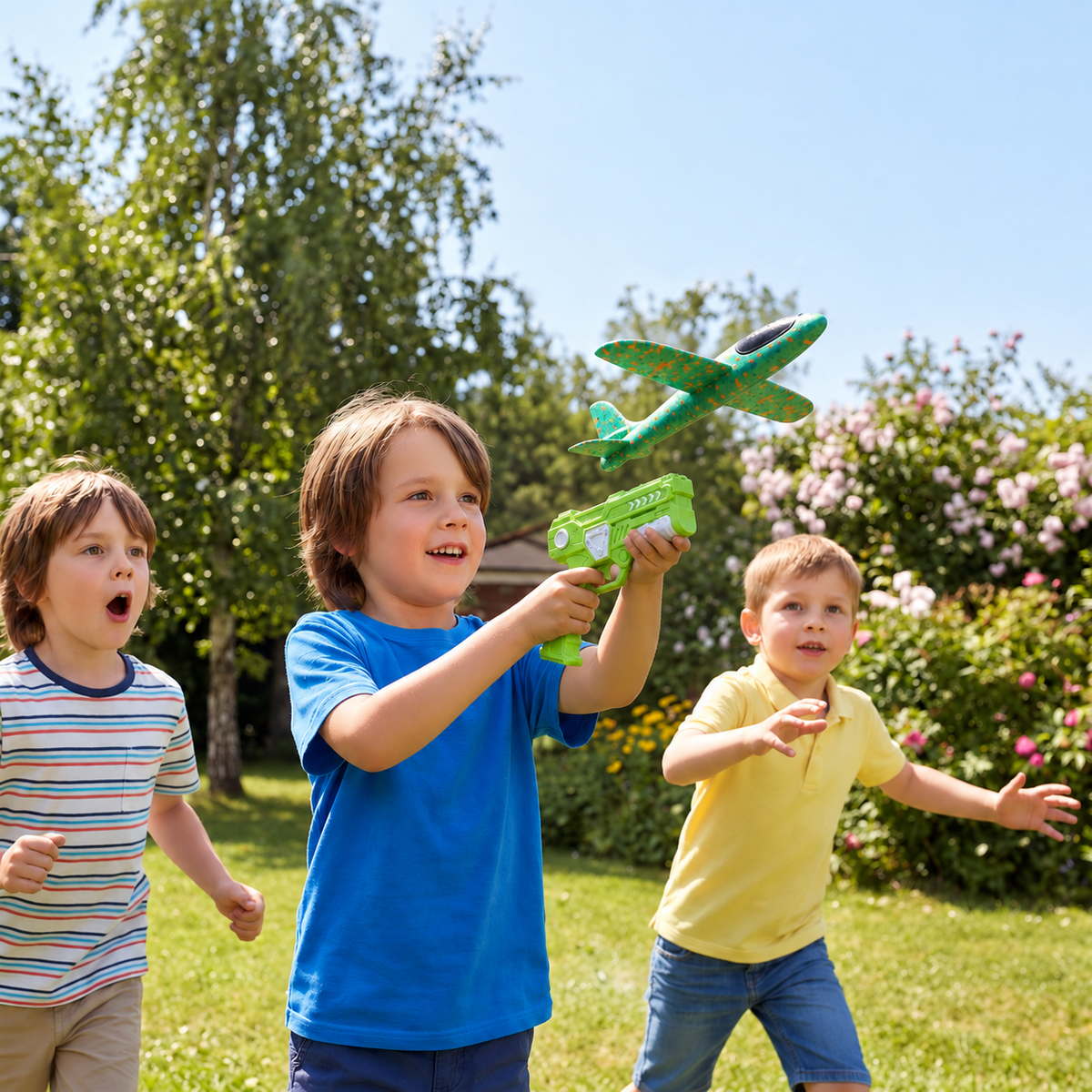 Foam Glider Airplane Launcher Set