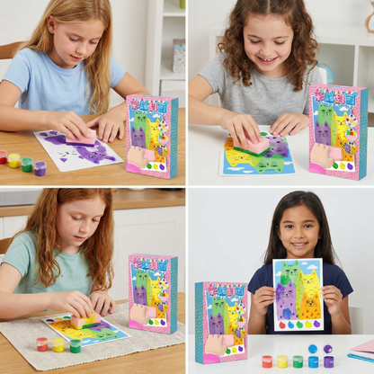 Creative Rainbow Colours Wipe Art Set