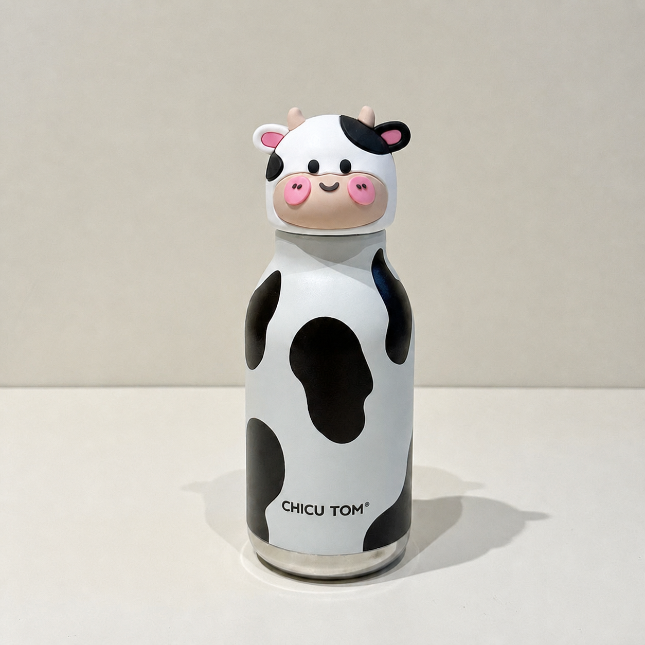 Cute Cartoon Animal Insulated Stainless Steel Straw Cup – 480ml