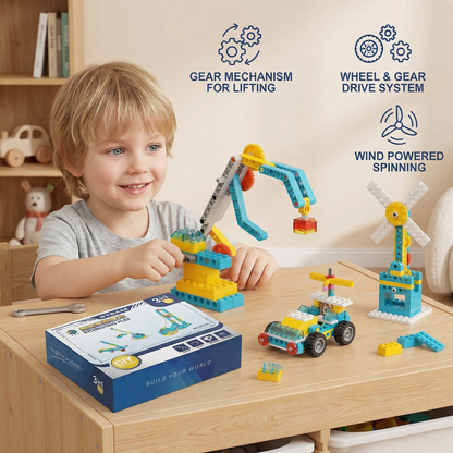 3in1 Science and Engineering Building Blocks Play Set