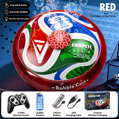 Remote Control Soccer Bubble Ball with Lights & Music