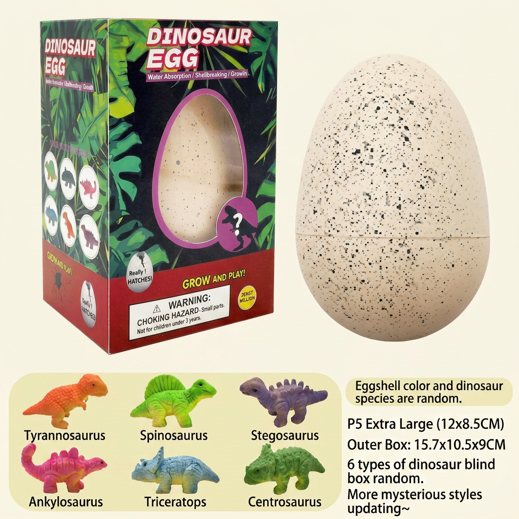 Educational Grow-in-Water Dinosaur Hatching Egg Toy for Kids