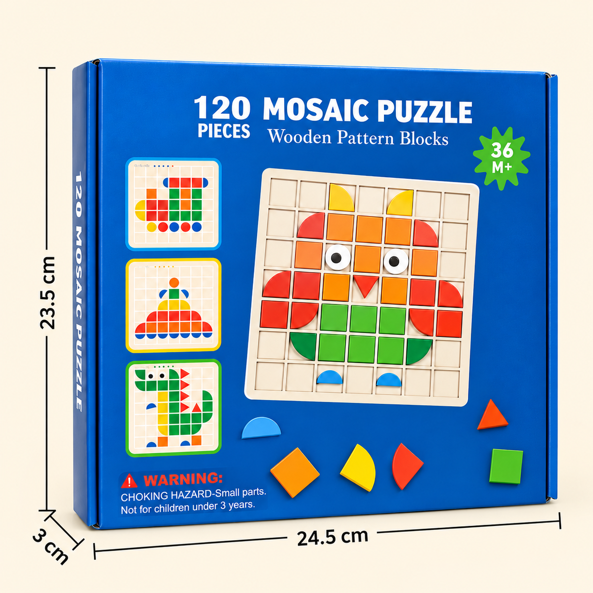 Montessori Mosaic Puzzle Colours and Shapes Game
