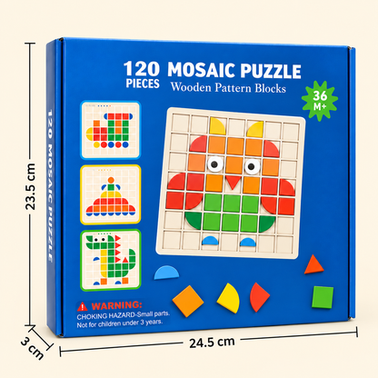 Montessori Mosaic Puzzle Colours and Shapes Game