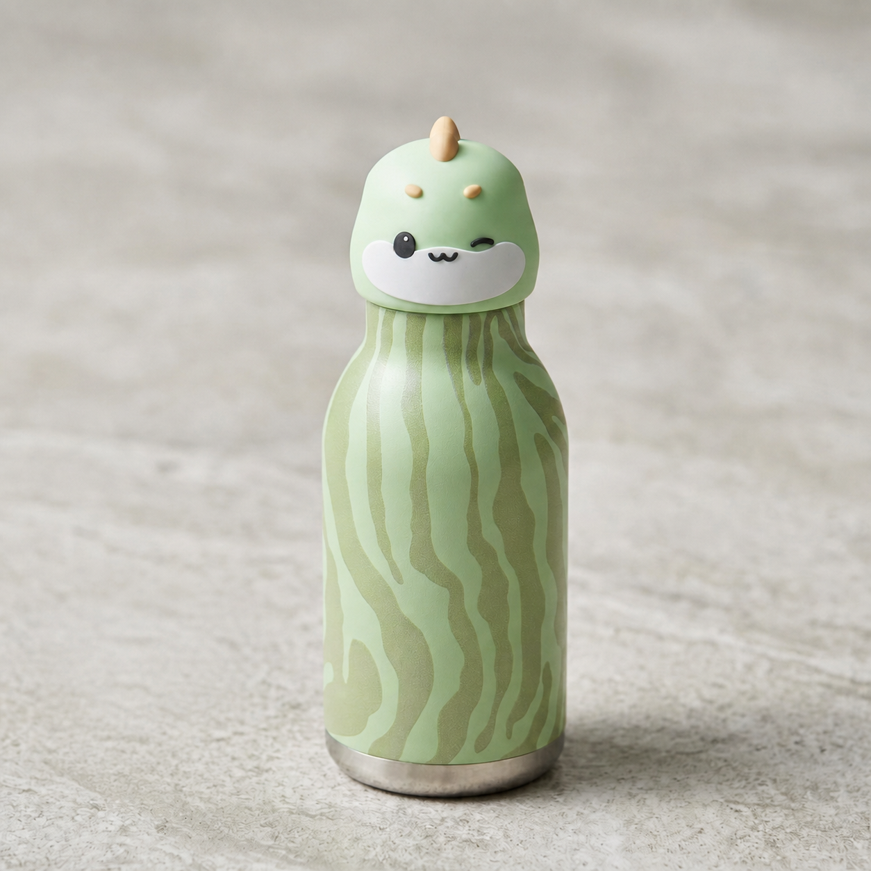 Cute Cartoon Animal Insulated Stainless Steel Straw Cup – 480ml
