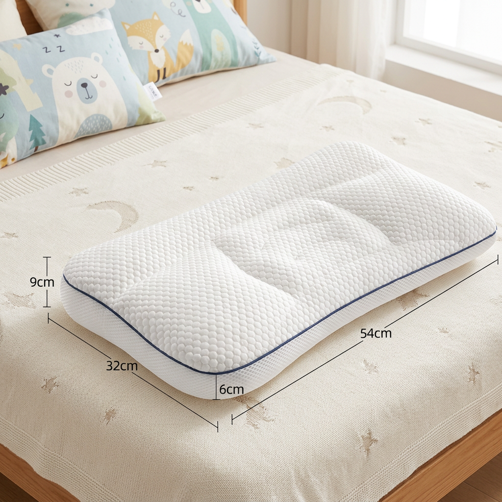 Ergonomic Neck Support Memory Foam Kids Pillow