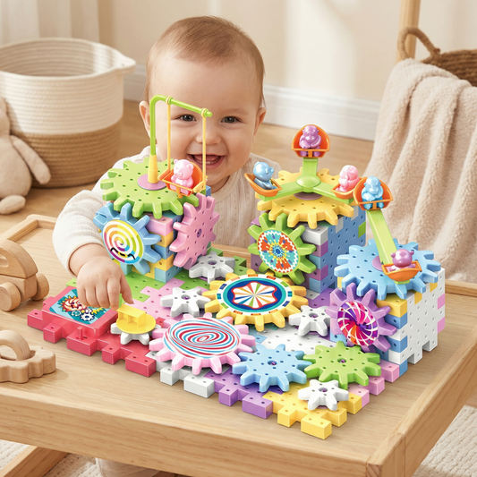 Rotating Montessori Building Blocks Toy