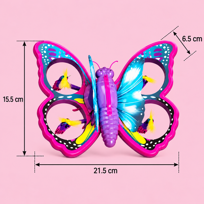Magic Light-Up Butterfly Quadcopter Toy with Wand Control