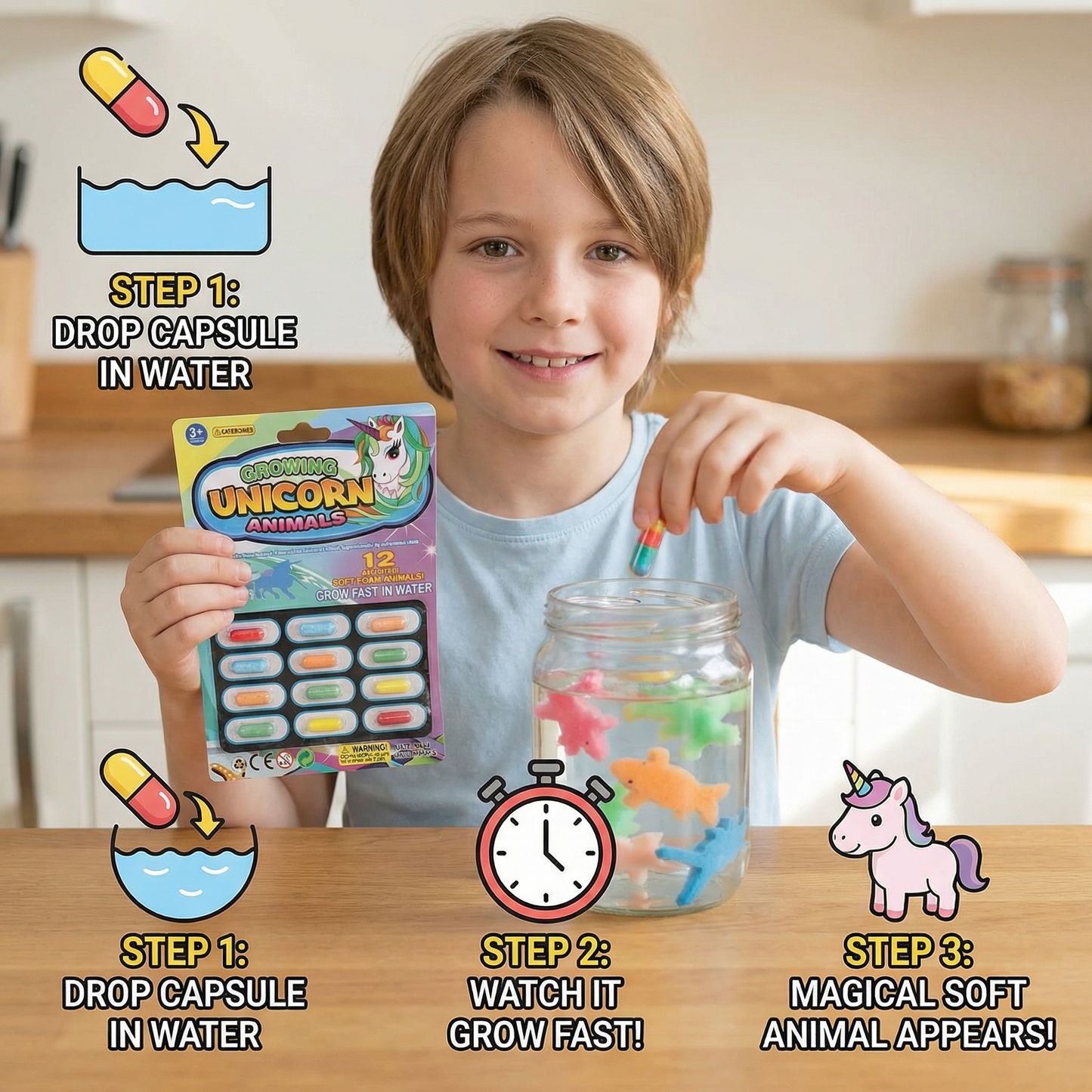 Magical Water Animal Growth Capsules