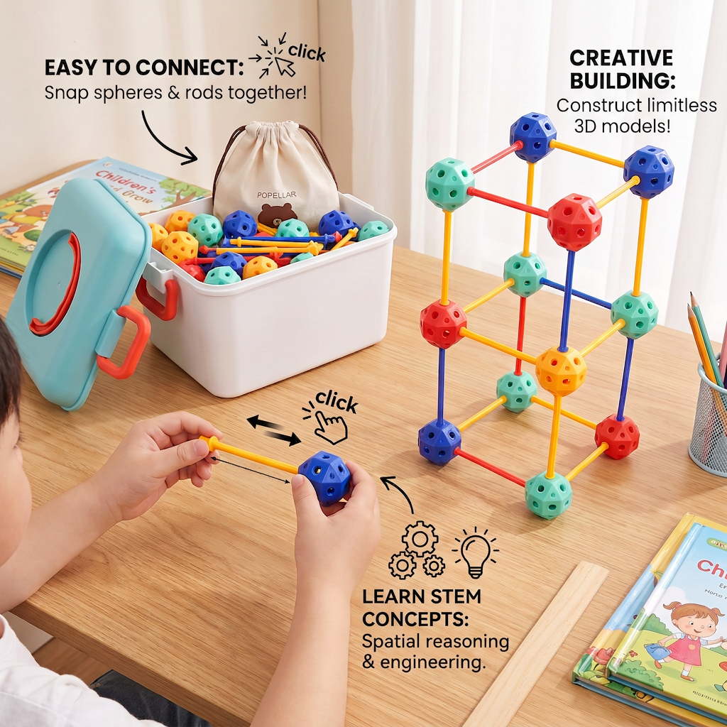 3D STEM Construction Building Set – Creative Learning Toy