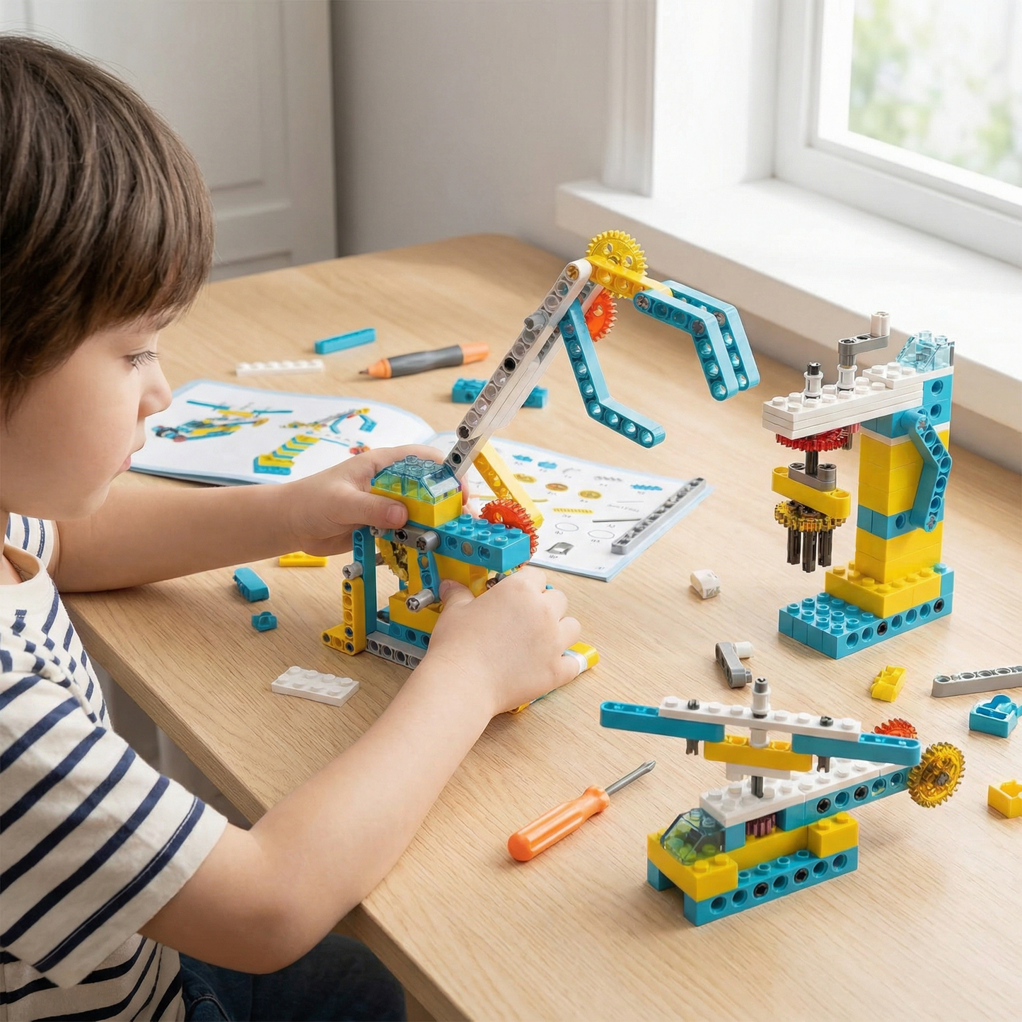 3in1 Science and Engineering Building Blocks Play Set