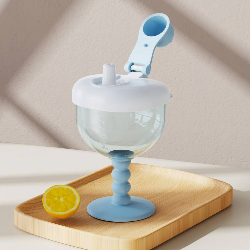 Spill-Proof Baby Straw Training Cup