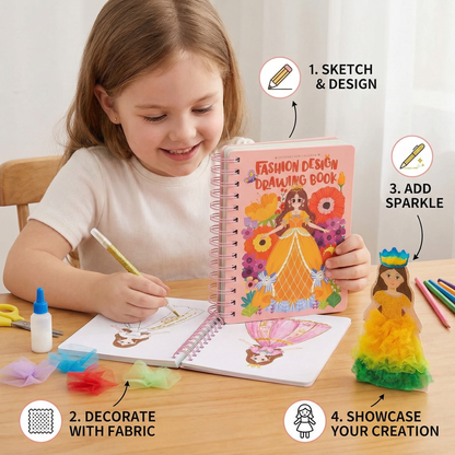 Princess Fashion Design Drawing and Craft Book