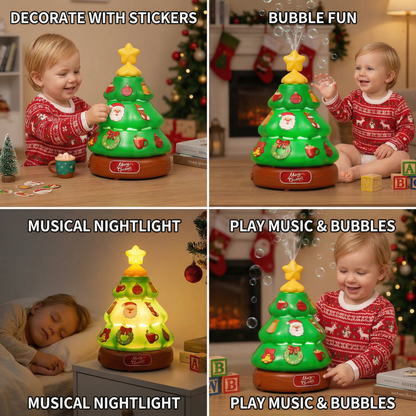 Music Bubble Christmas Tree with Stickers for Decorating