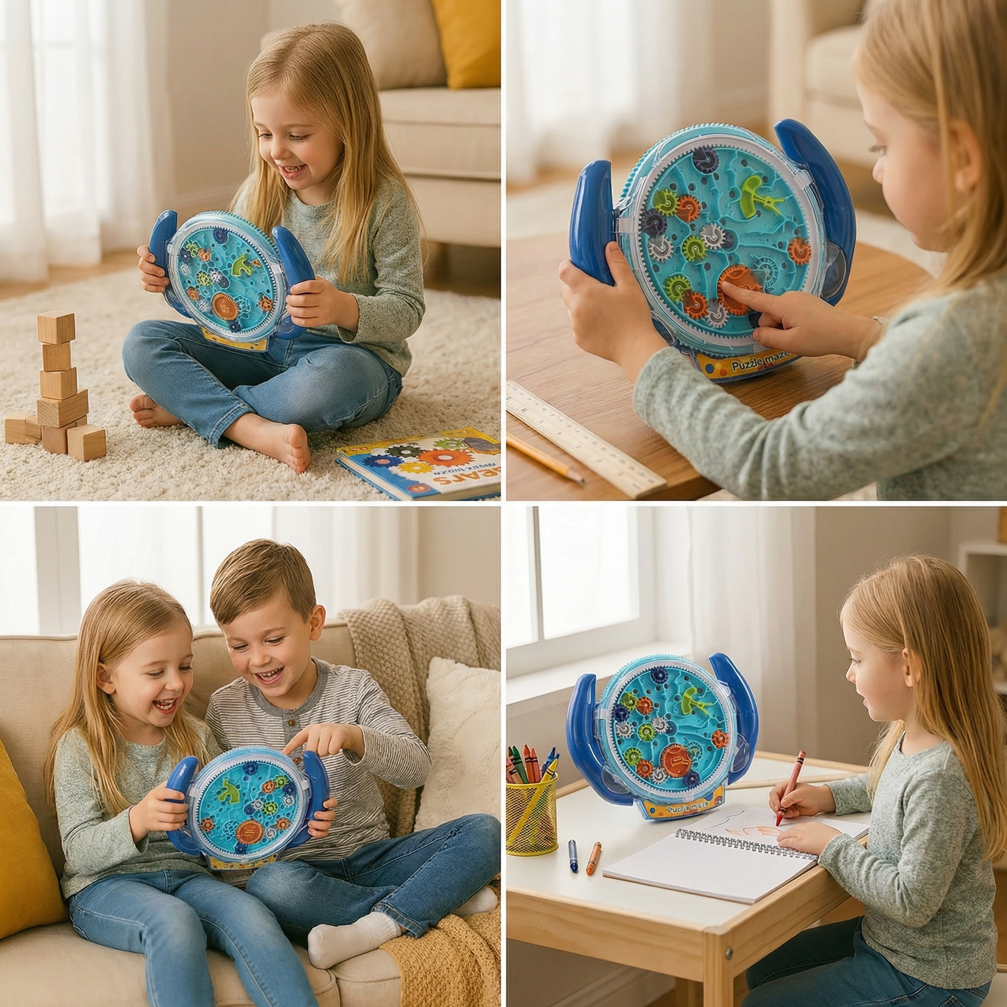 3D Ball Maze Wheel – Skill and Learning Game