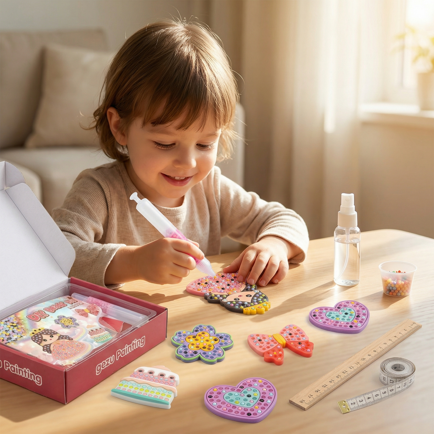 Magical Bead Painting – DIY Set for Kids