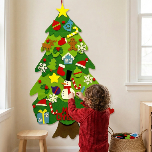 Montessori Felt Christmas Tree