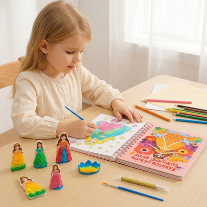 Princess Fashion Design Drawing and Craft Book