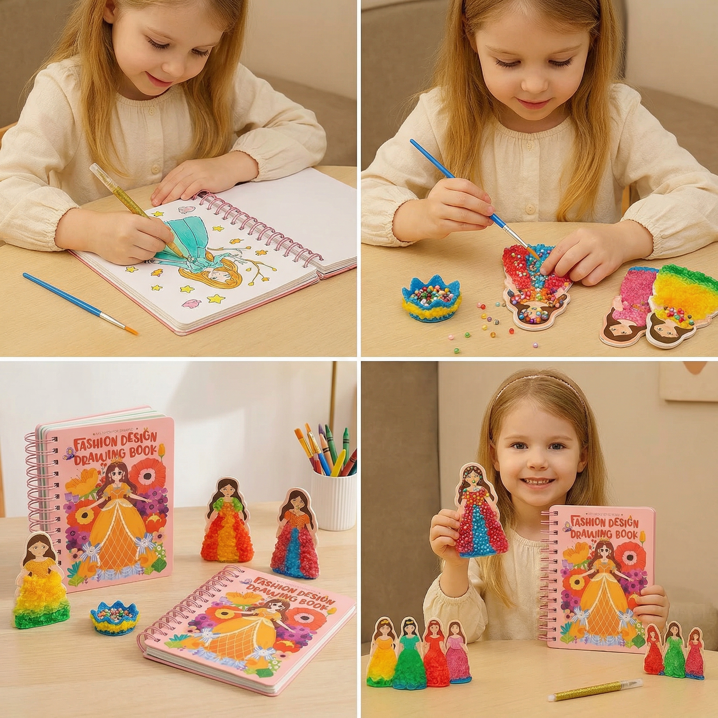 Princess Fashion Design Drawing and Craft Book