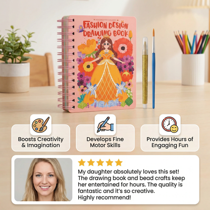 Princess Fashion Design Drawing and Craft Book